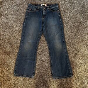Levi's 515 women's vintage Bootcut Jeans‎ Dark Wash Denim Classic Style Size 8S